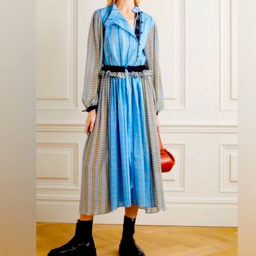 Stine Goya Felisa Checkered Midi Dress
